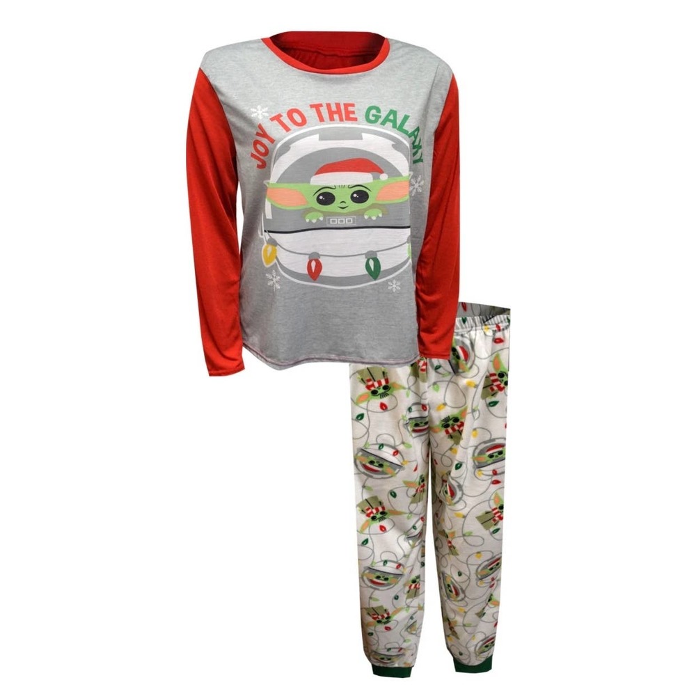 Star Wars Mandalorian Joy to the Galaxy Munki Munki Pajamas NEW